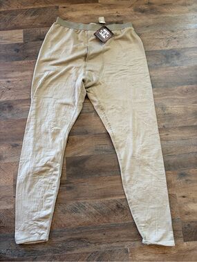 Light Tan Thermal Underwear Mens Large